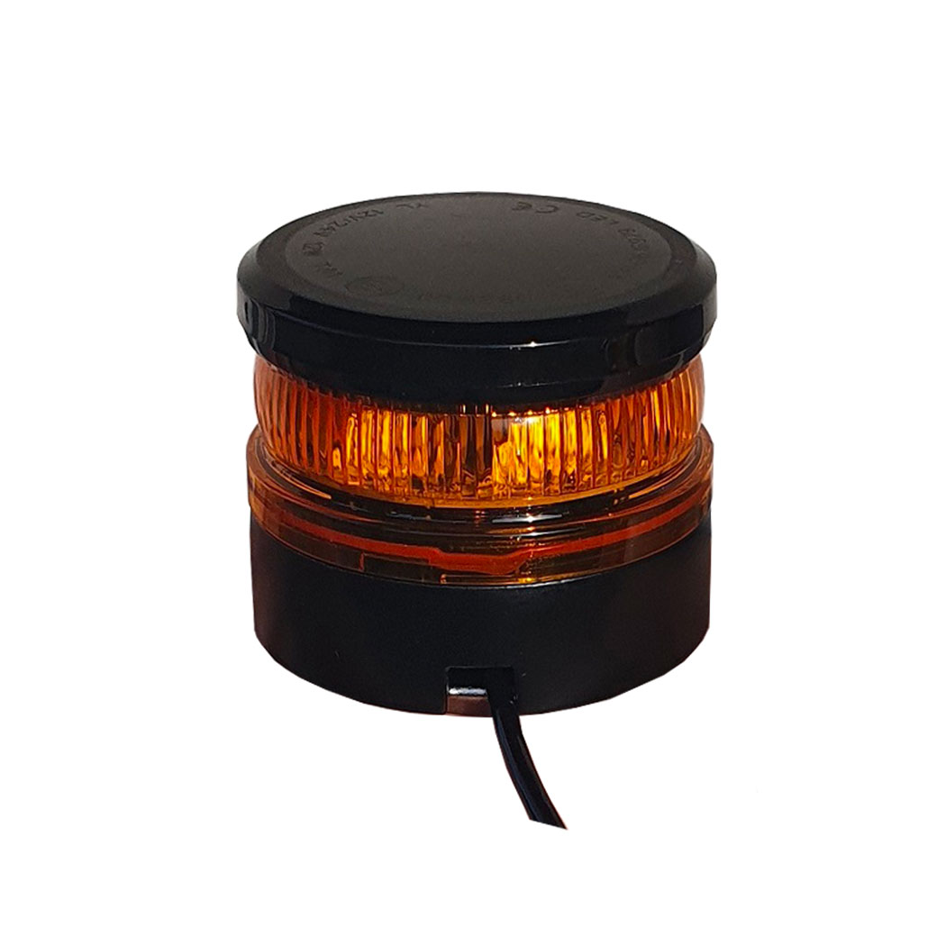 Gyrophare à leds(8 leds), 10/30Volts, 142x120mm, Entraxe:110mm