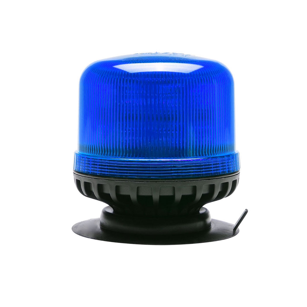 Gyrophare 12/24V LED Rotatif ULTRA PLAT- Magnétique Bleu - Labarriere SAS