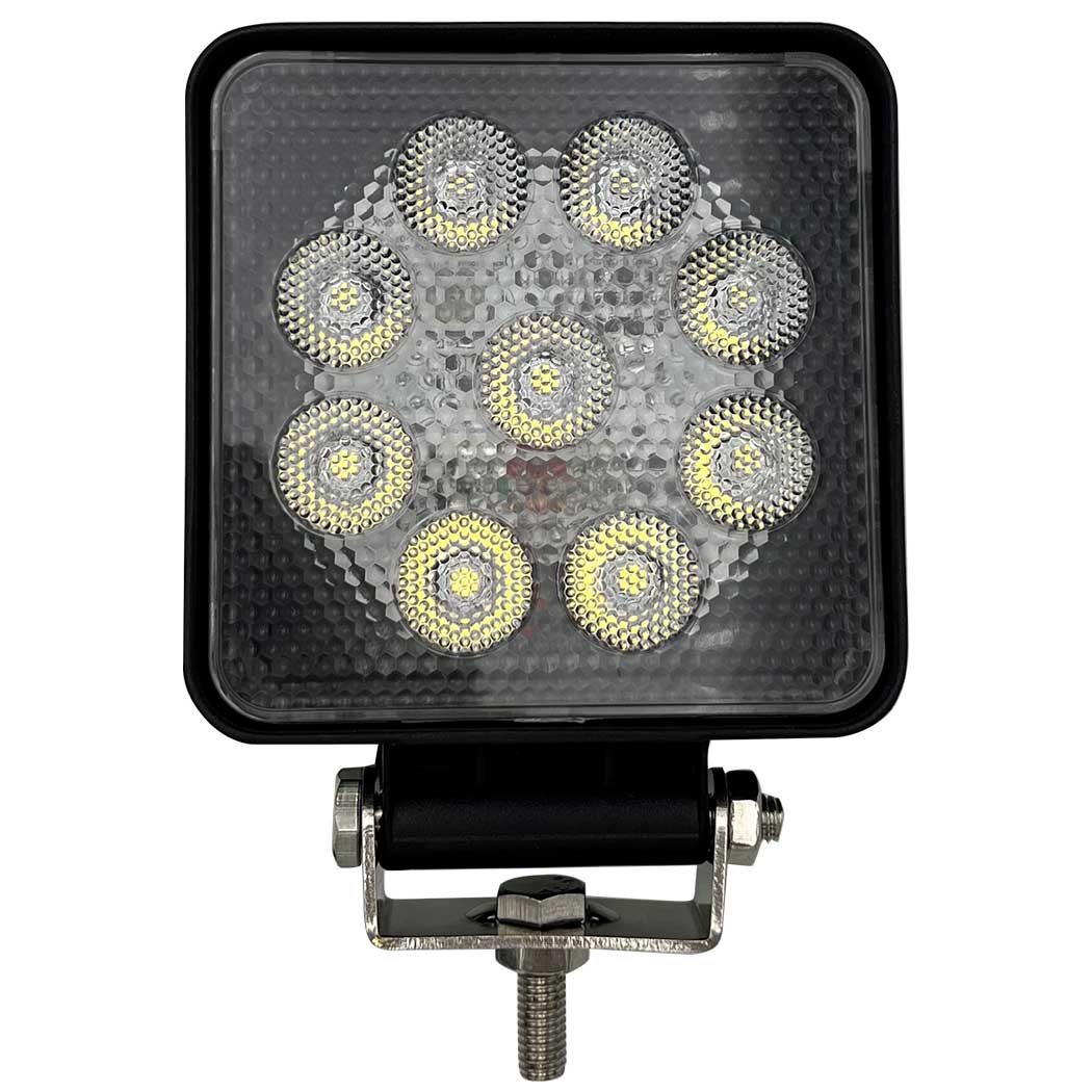 Phare de travail carré 9 leds 250234