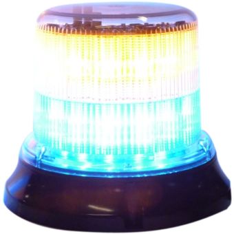 Gyrophare LEDS 252881 - Base double étage bleu & Orange