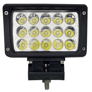 Phare de travail rectangle 5 LED 15 Watt pour tracteur.