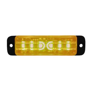 Feu flash 6 leds orange