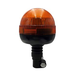 Gyrophare leds orange sur hampe forme boule