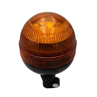 Gyrophare boule leds orange sur hampe 252826H