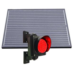 Feu led D100 mm solaire rouge