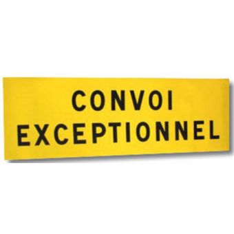 Tôle ou bâche pour convoi exceptionnel 1