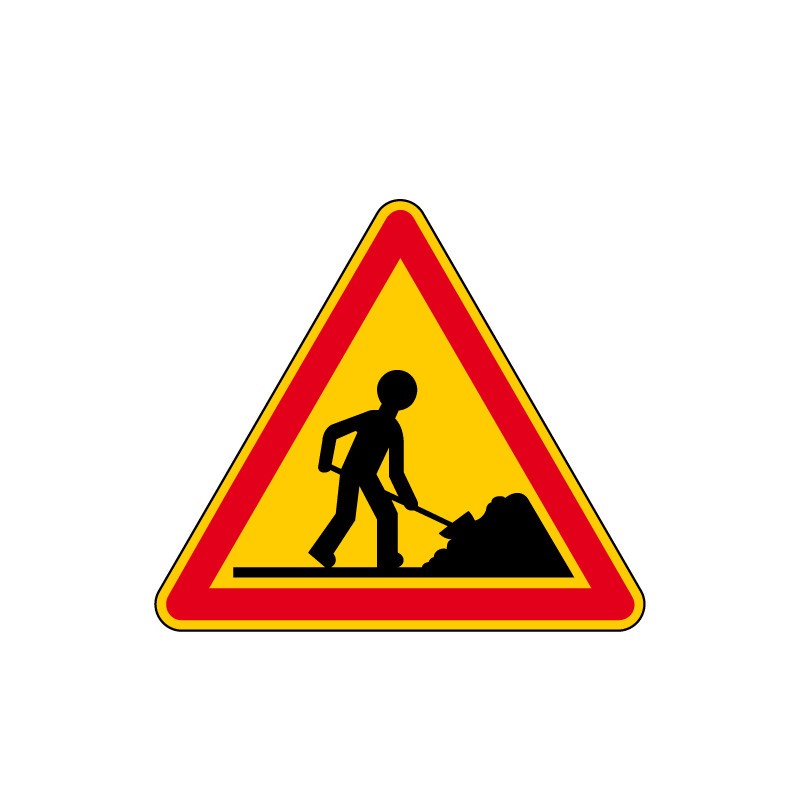 Panneau travaux