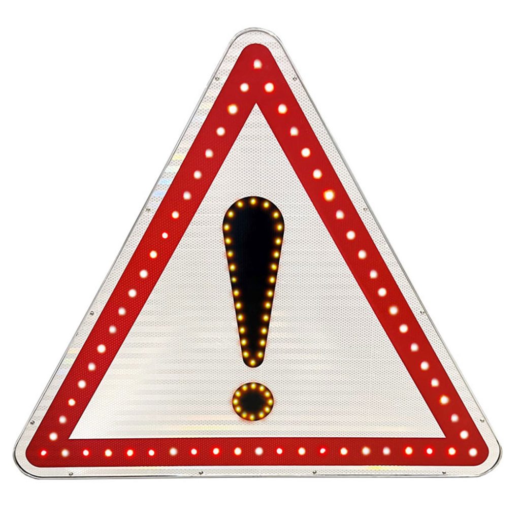 Panneau lumineux à leds Danger A14