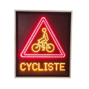 Panneau dynamique A21 Cycliste