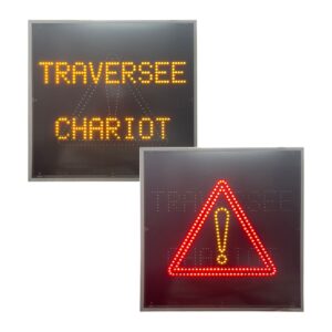 panneau dynamique A14 traversee de chariot