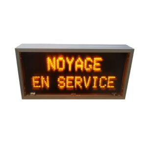 panneau dynamique noyage en service