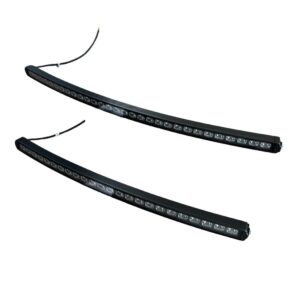 rampe de feux incurvee