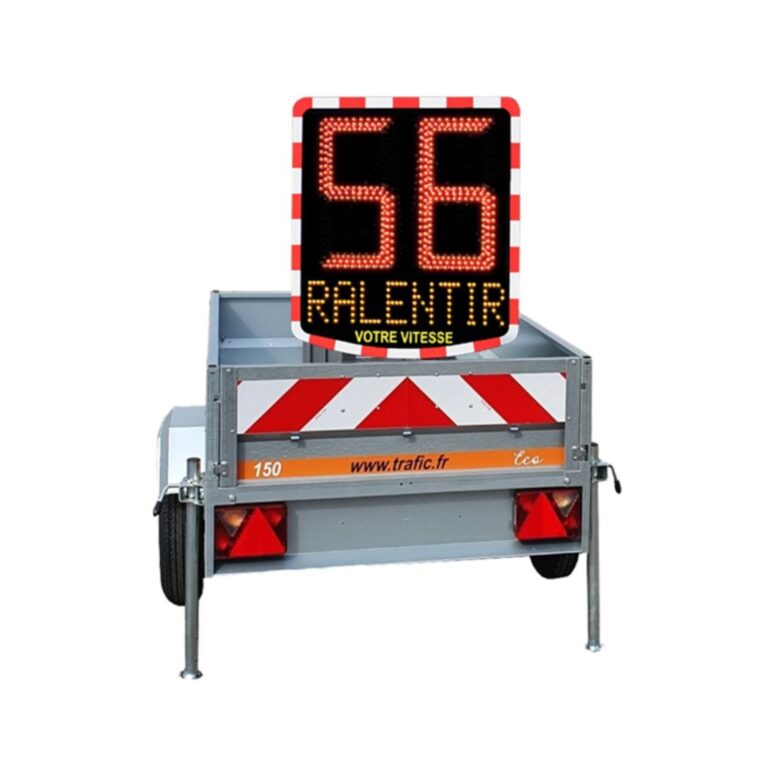 radar pédagogique sur remorque