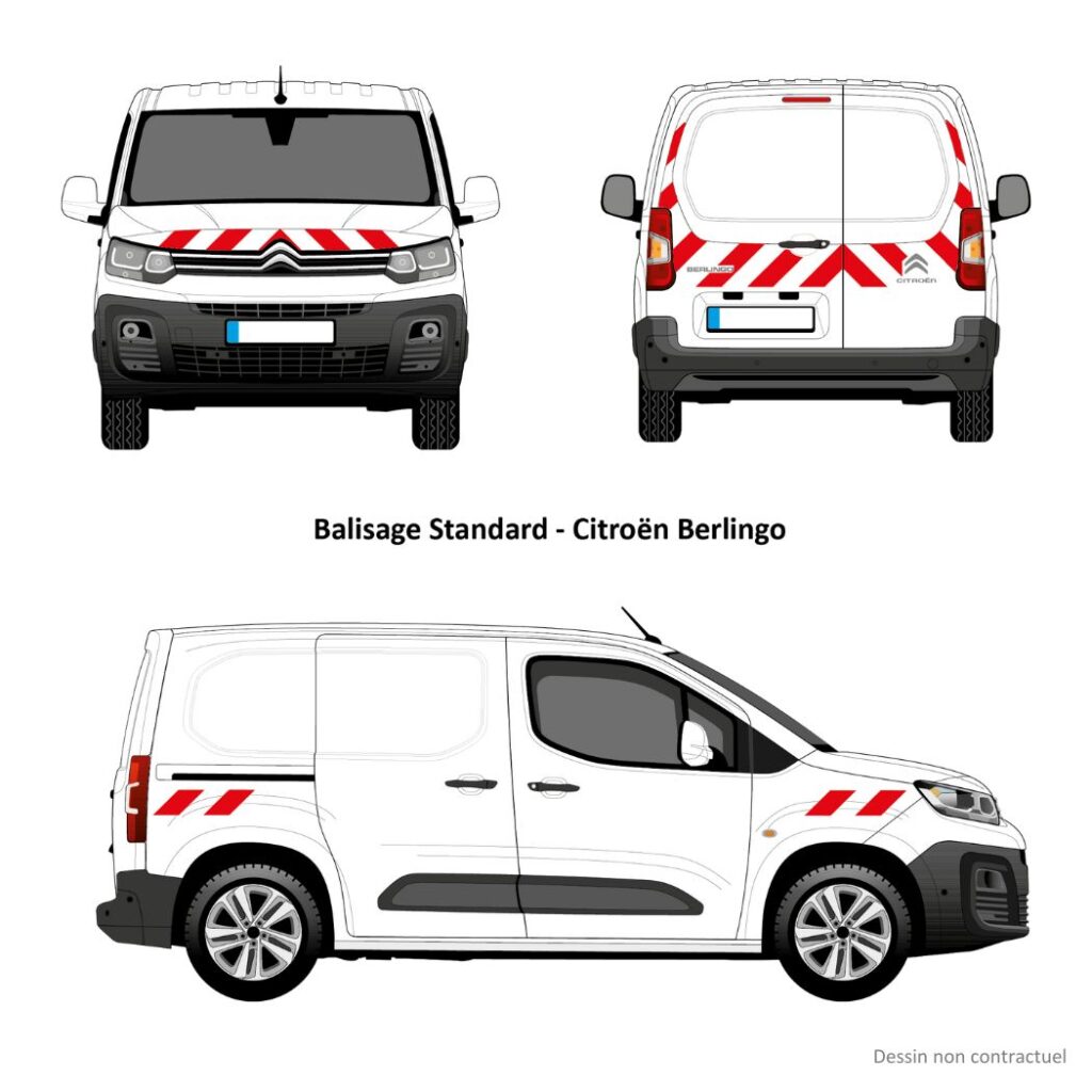 Kit de balisage prédécoupé pour Berlingo