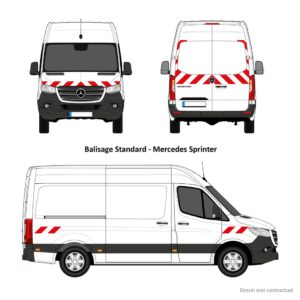 Kit de balisage prédécoupé pour Sprinter