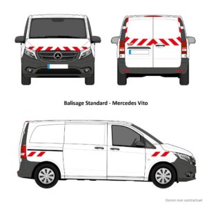 Kit de balisage prédécoupé pour Vito