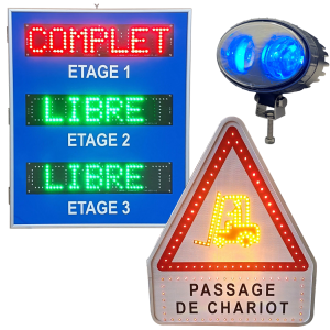 signalisation lumineuse pour site industriel, temporaire ou pour parkings