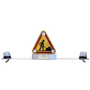 Barre avec triangle lumineux et gyrophares transparents à LEDs orange